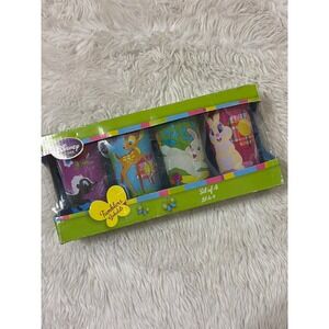 Bambi Tumblers Small Plastic Cup Set Disney Store NEW Damaged Box
